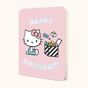 Hello Kitty x Studio Oh! Happy Birthday Pink Deluxe Greeting Card Stationery Studio Oh!   