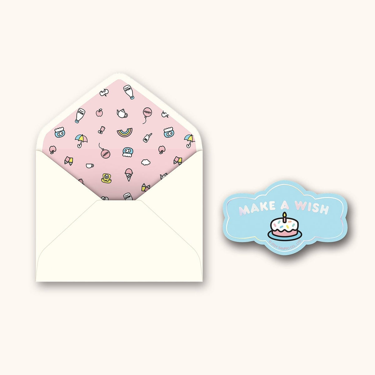 Hello Kitty x Studio Oh! Happy Birthday Blue Deluxe Greeting Card Stationery Studio Oh!   