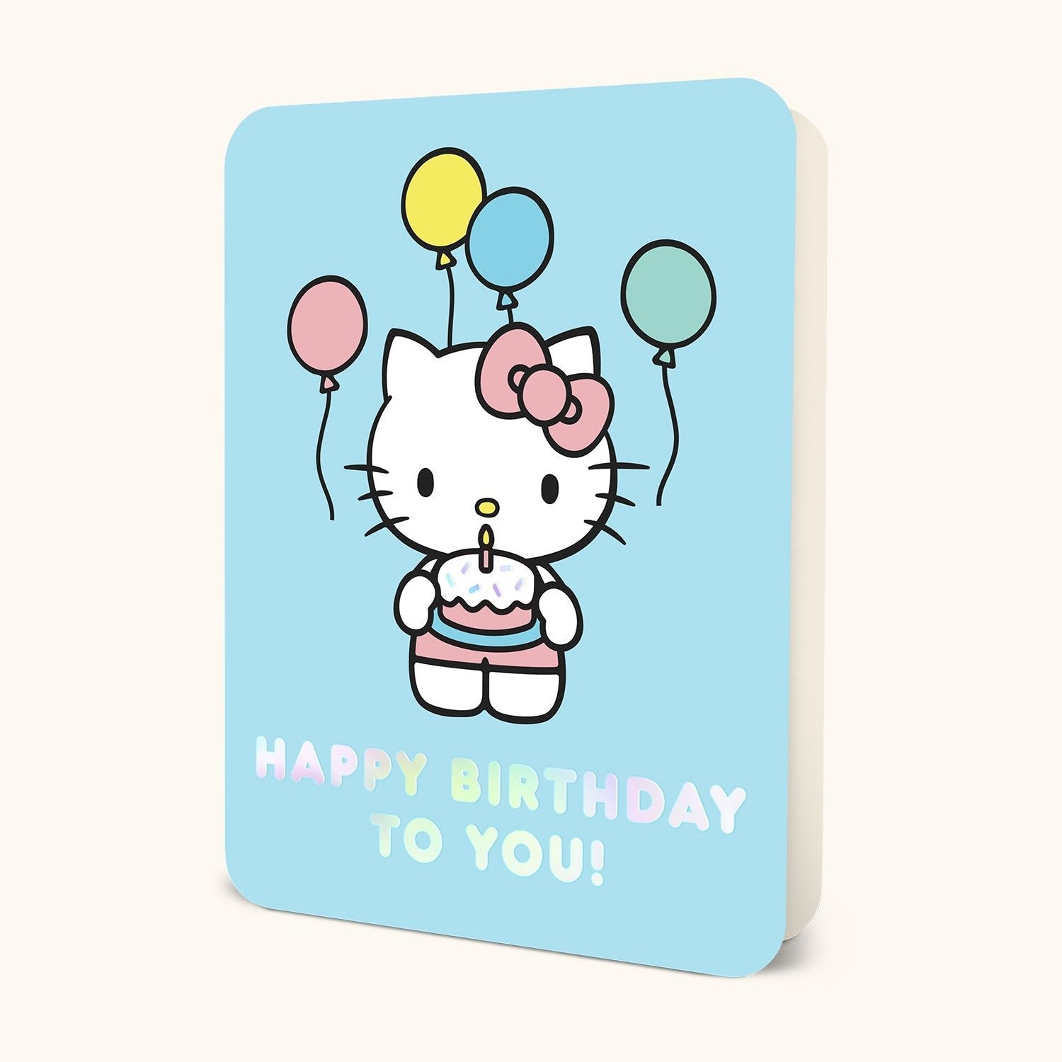 Hello Kitty x Studio Oh! Happy Birthday Blue Deluxe Greeting Card Stationery Studio Oh!   