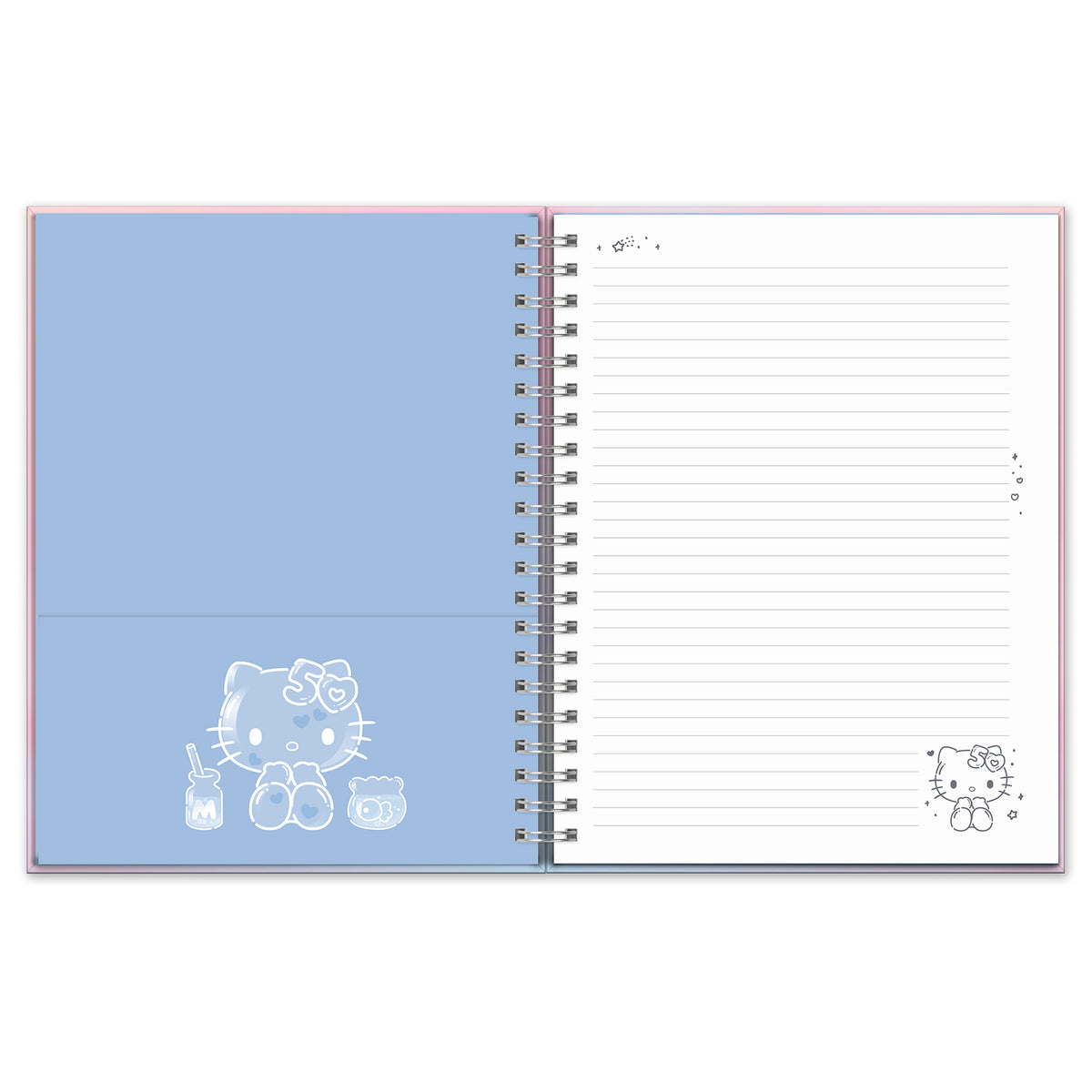 Hello Kitty x Studio Oh! 50th Anniversary Extra-Large Spiral Notebook &amp; Sticker Sheet Stationery Studio Oh!   