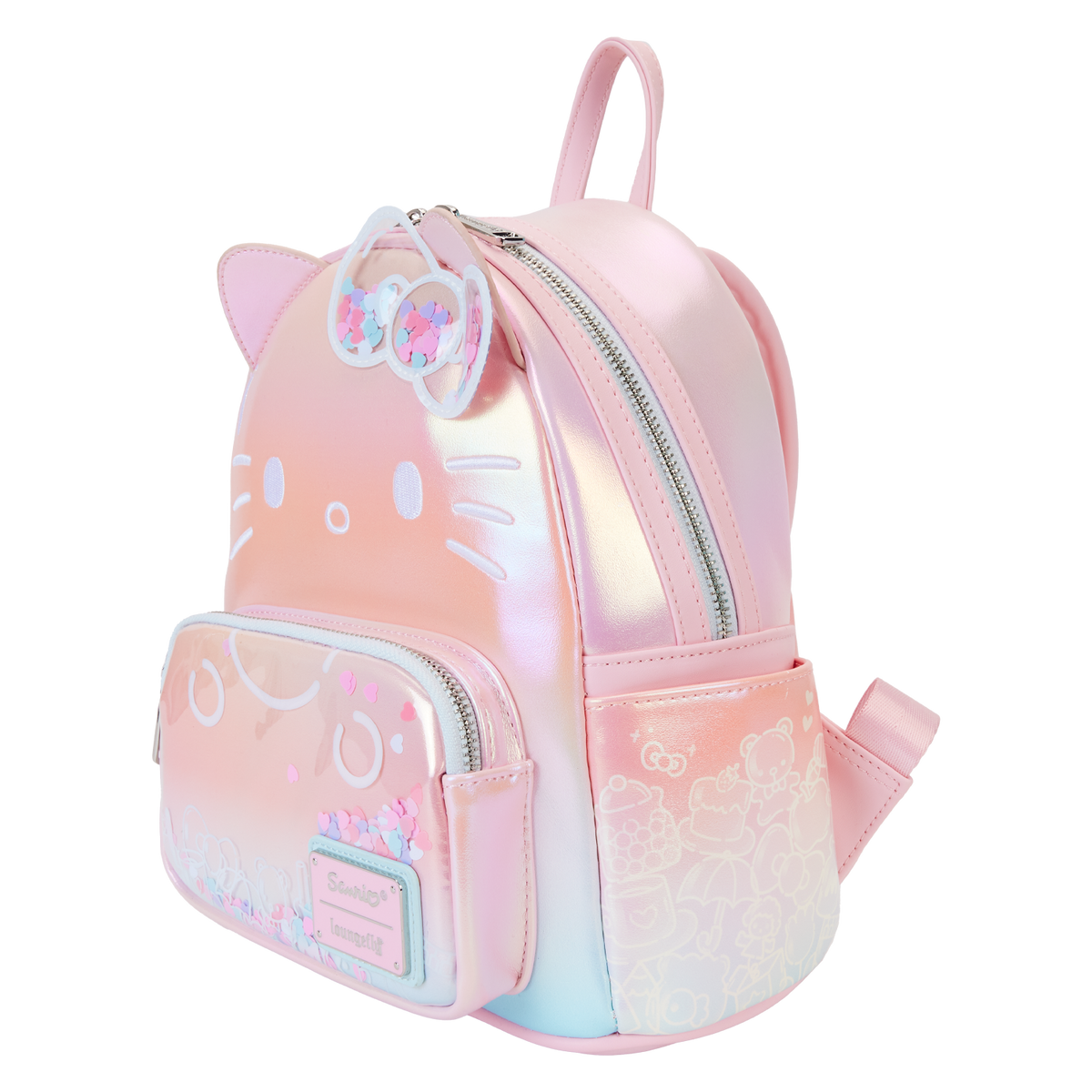 Hello Kitty x Loungefly 50th Anniv. Clear &amp; Cute Mini Backpack Bags Loungefly   