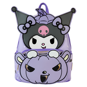 Kuromi x Loungefly Pumpkin Light Up Mini Backpack Bags Loungefly   