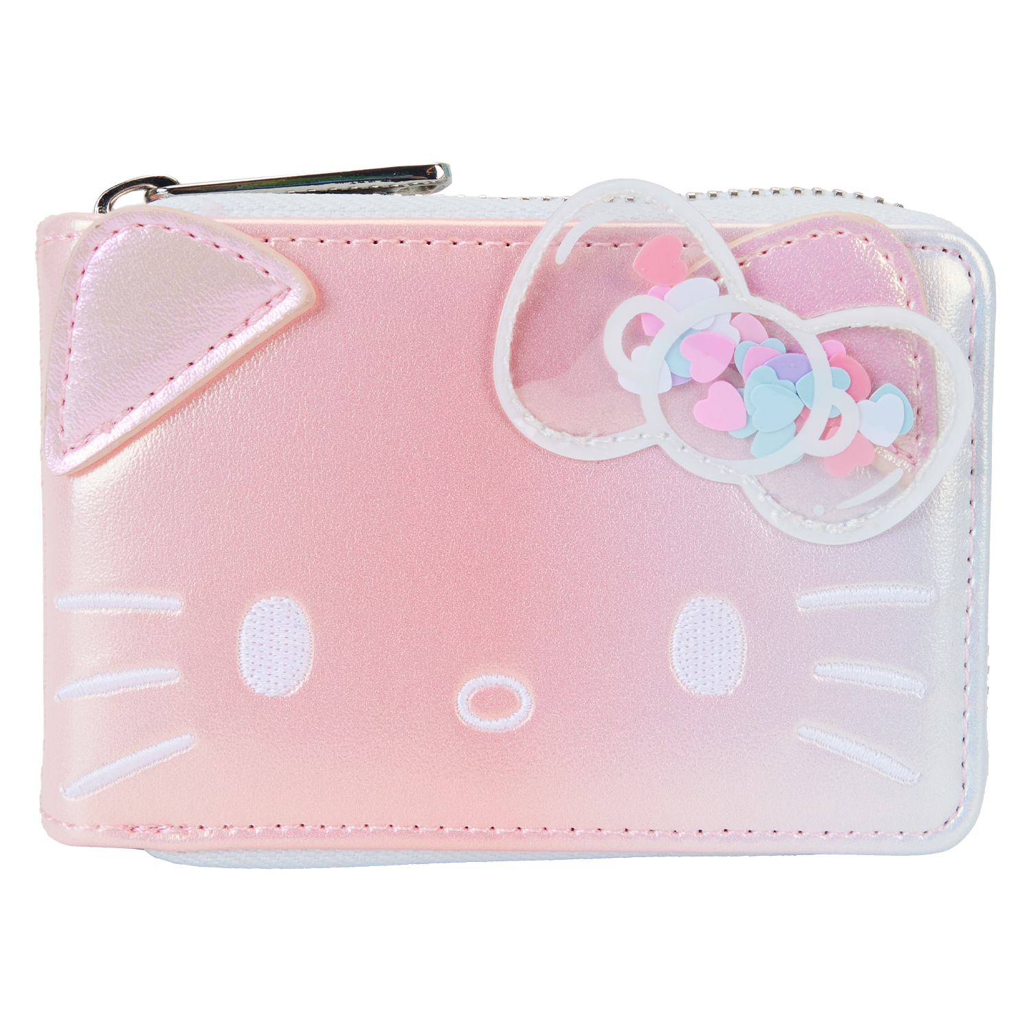 Hello Kitty x Loungefly 50th Anniv. Clear & Cute Zip Wallet Bags Loungefly   