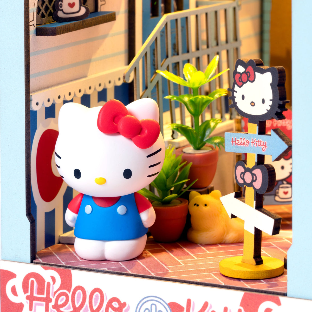 Hello Kitty Town Square DIY Book Nook Kit Toys&amp;Games Hands Craft