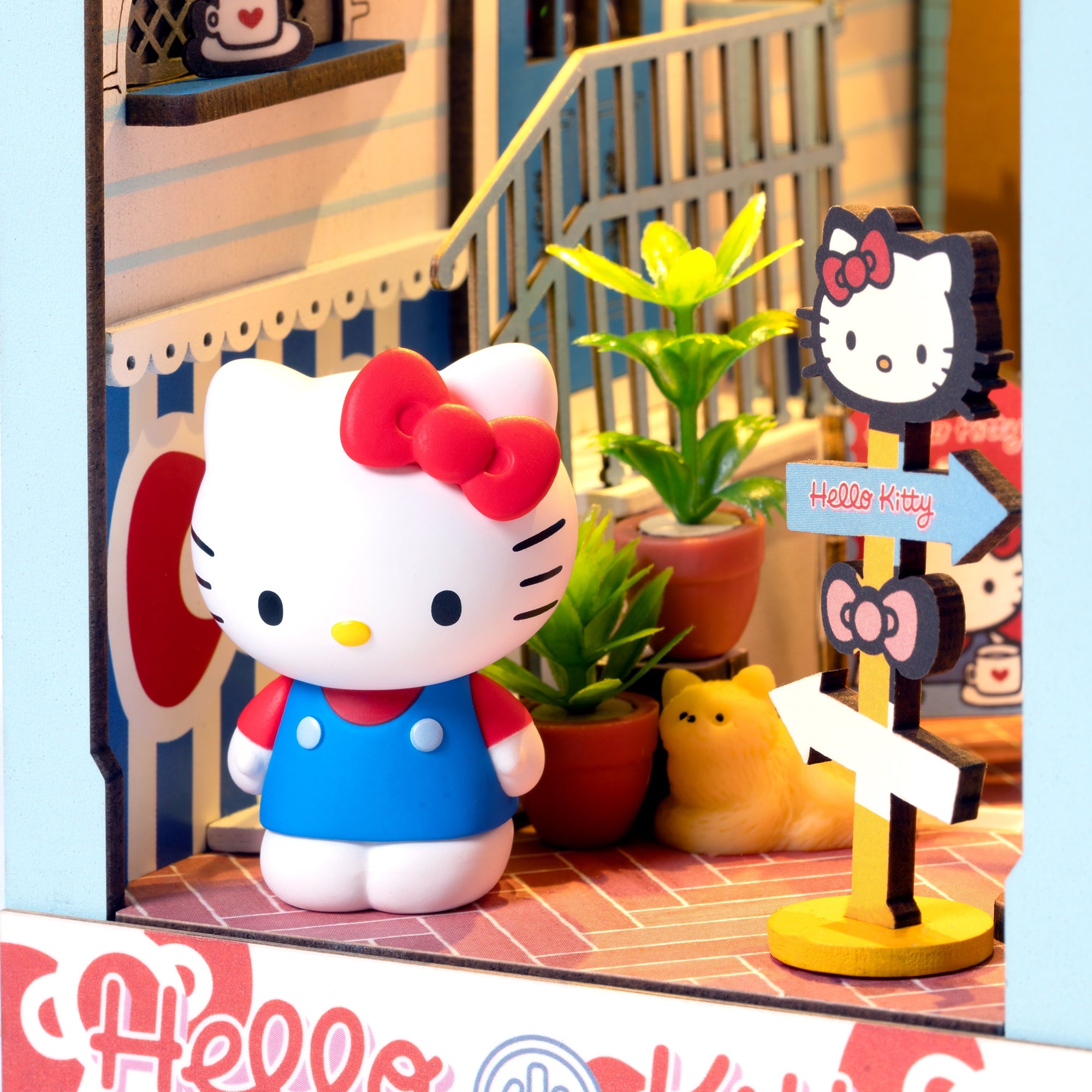 Hello Kitty Town Square DIY Book Nook Kit Toys&Games Hands Craft