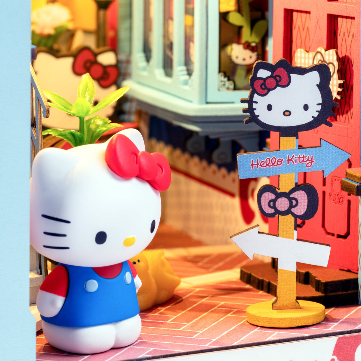 Hello Kitty Town Square DIY Book Nook Kit Toys&amp;Games Hands Craft