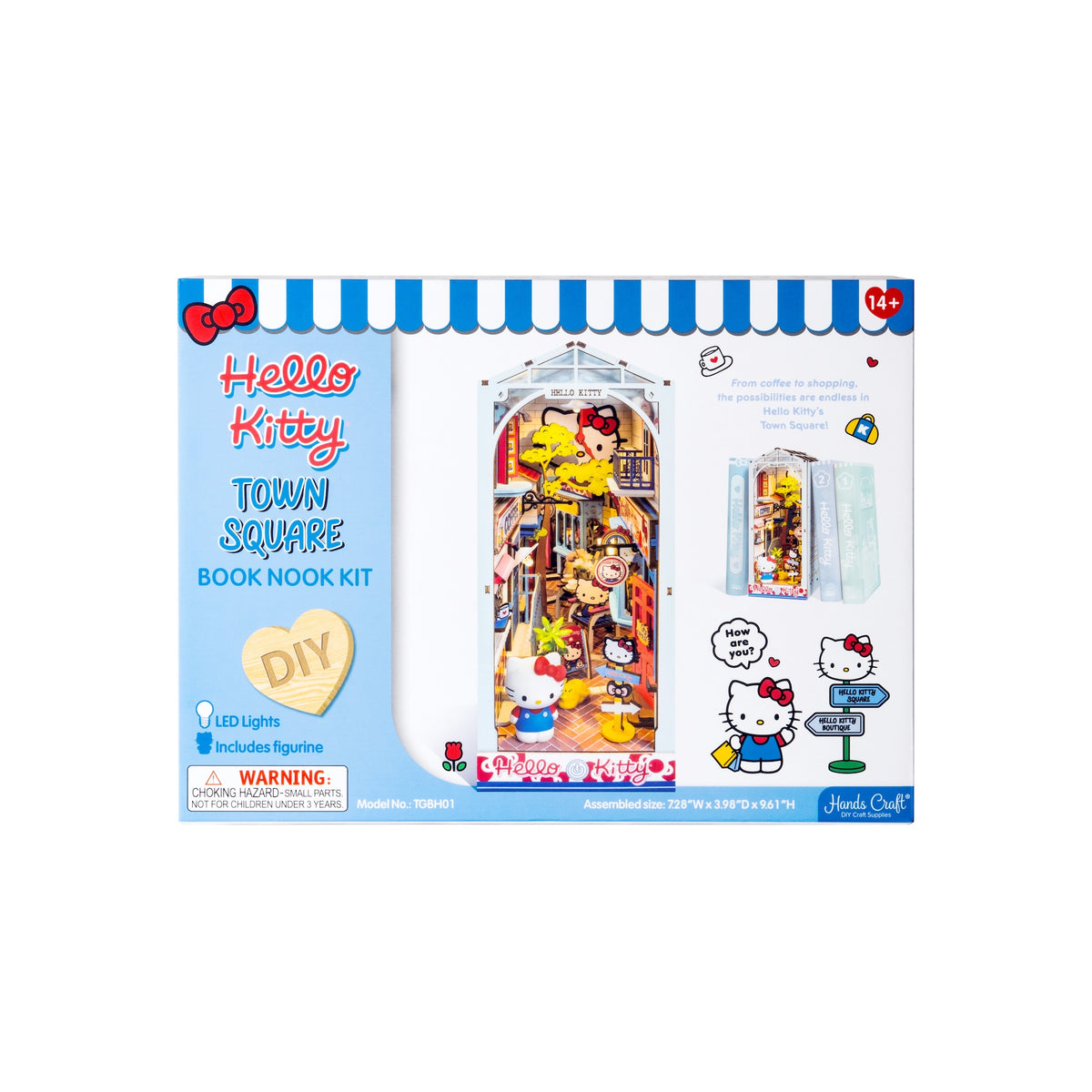 Hello Kitty Town Square DIY Book Nook Kit Toys&amp;Games Hands Craft