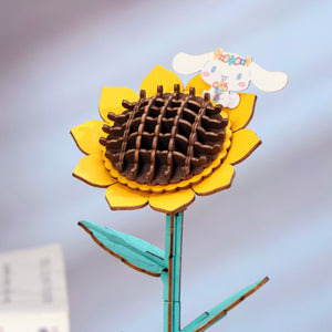 Cinnamoroll Sunflower 3D Wooden Puzzle Toys&Games HANDS CRAFT