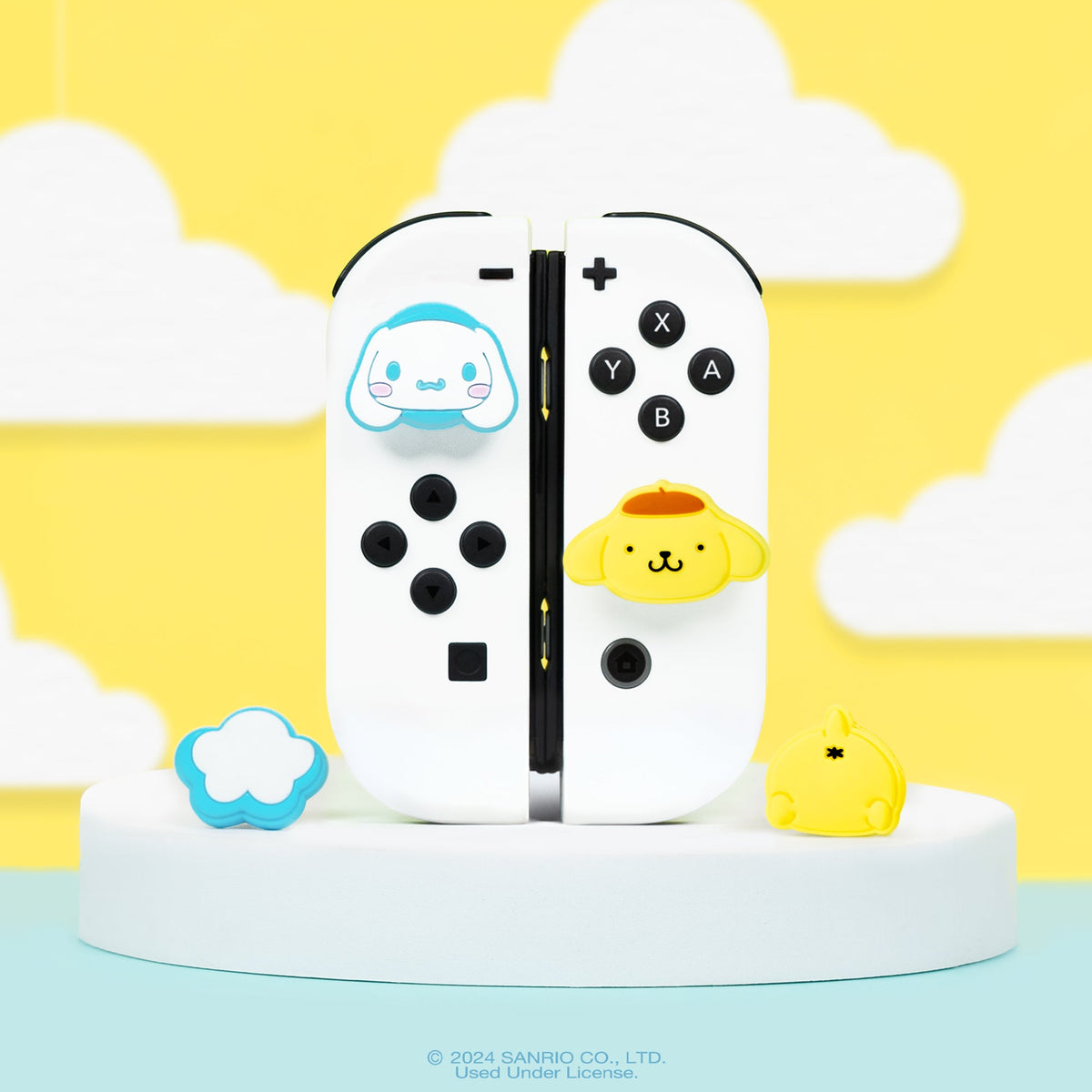 Hello Kitty and Friends Switch Grip Caps (Cinnamoroll + Pompompurin) Accessory Hamee.com - Hamee US   