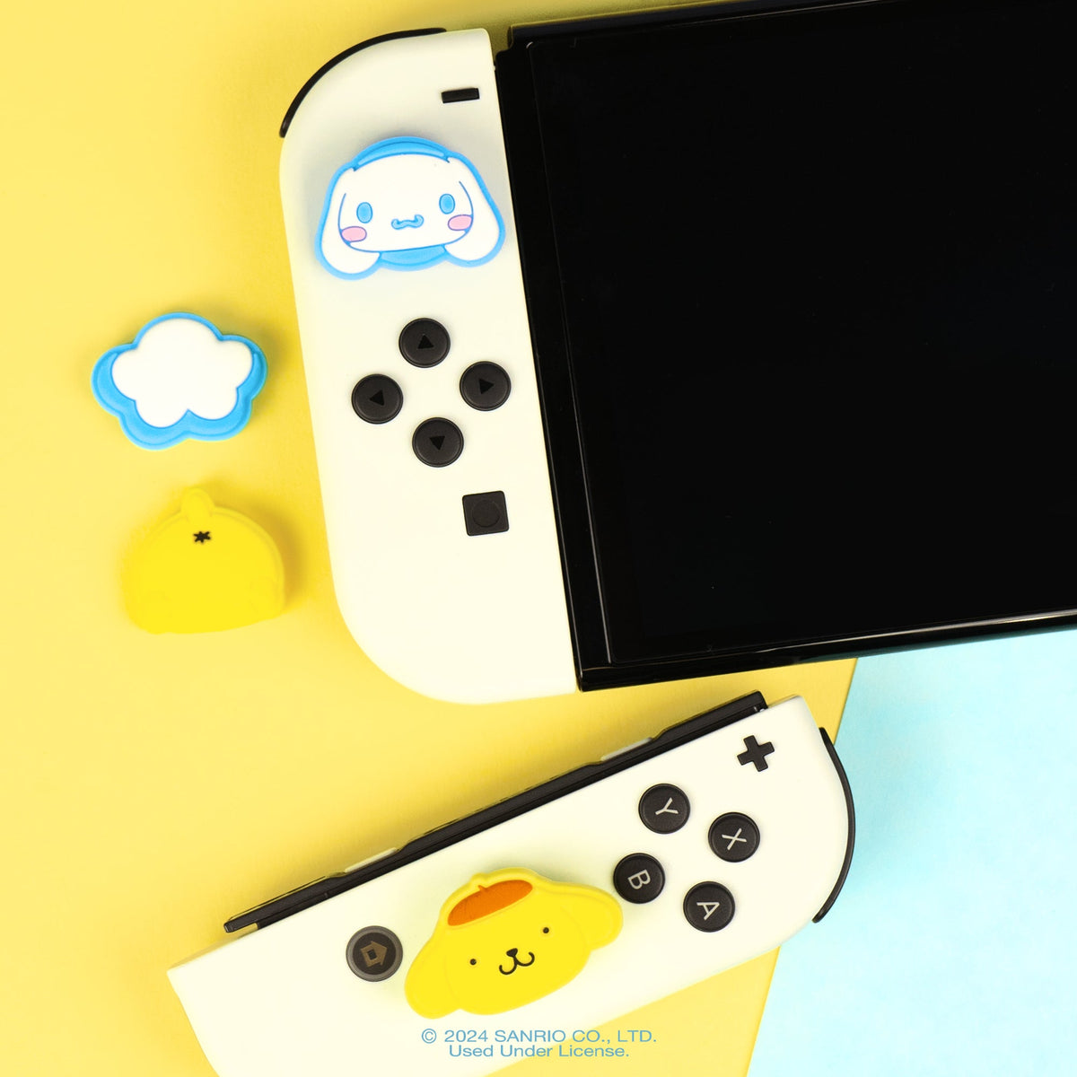 Hello Kitty and Friends Switch Grip Caps (Cinnamoroll + Pompompurin) Accessory Hamee.com - Hamee US   