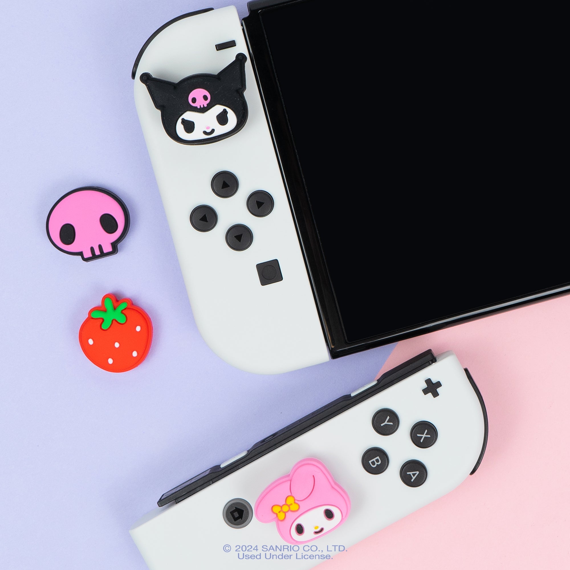 Hello Kitty and Friends Switch Grip Caps (Kuromi + My Melody) Tech Accessory Hamee.com - Hamee US   