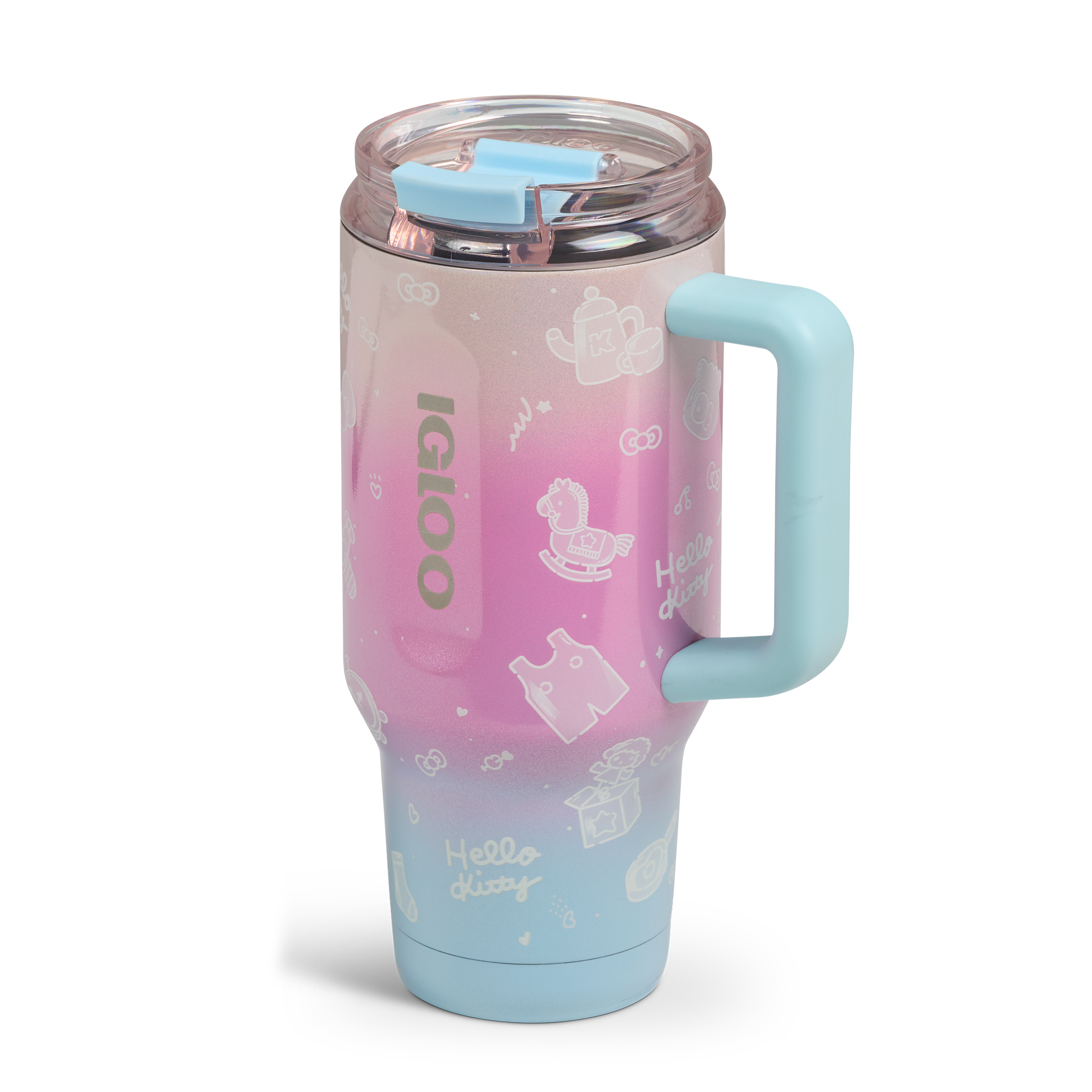 Hello Kitty x Igloo 50th Anniversary 32oz Flip ‘n’ Sip Travel Mug Travel Igloo Products Corp   