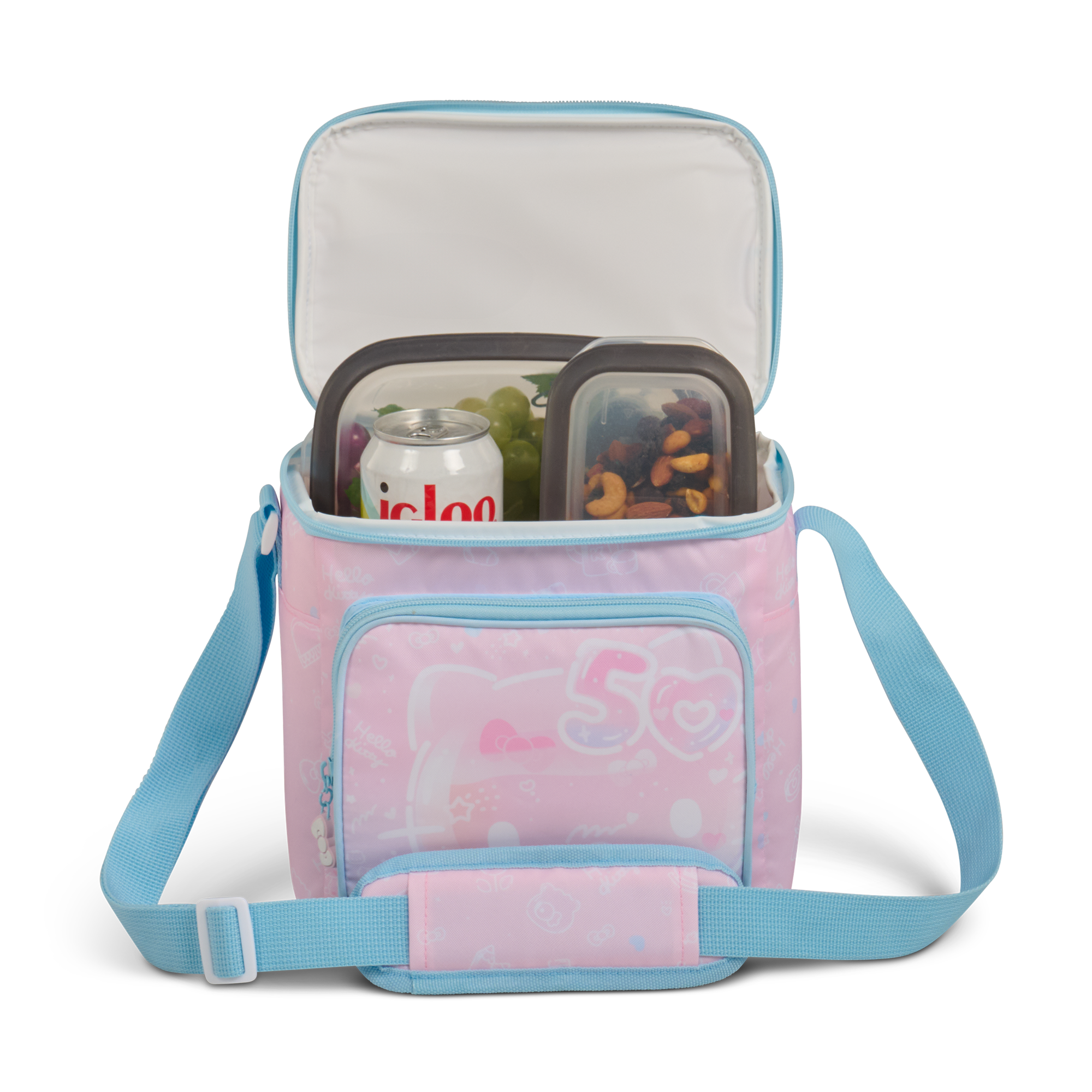 Hello Kitty x Igloo 50th Anniversary Square Lunch Cooler Bag Travel Igloo Products Corp   