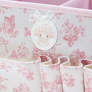 My Melody Foldable Storage Caddy (White Strawberry Series) Home Goods Japan Original   