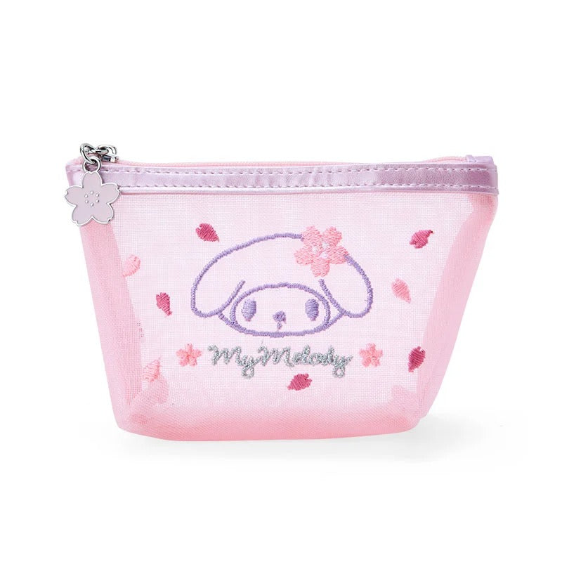 SANRIO MY MELODY HELLO KITTY PINK SLIM newest ZIPPER POUCH