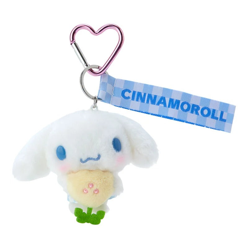 Cinnamoroll Plush Mascot Keychain (Pastel Check Series) Accessory Japan Original   