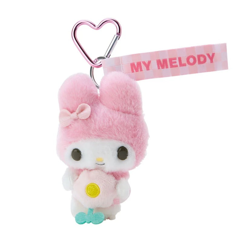My Melody Plush Mascot Keychain (Pastel Check Series) Accessory Japan Original   
