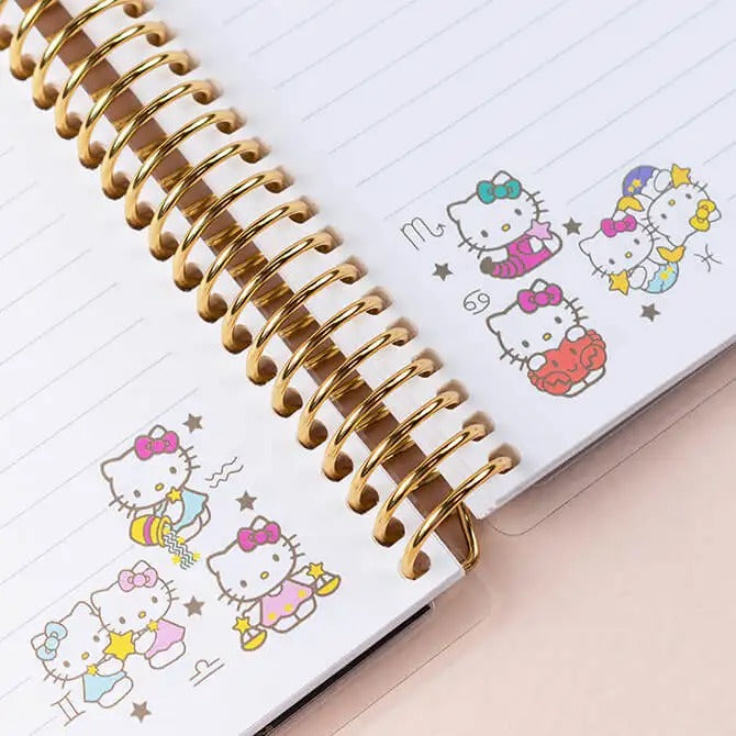 Hello Kitty x Erin Condren Zodiac A5 Coiled Notebook Stationery ERIN CONDREN   