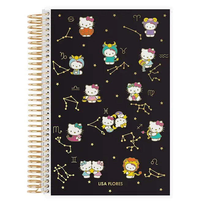 Hello Kitty x Erin Condren Zodiac A5 Coiled Notebook Stationery ERIN CONDREN   