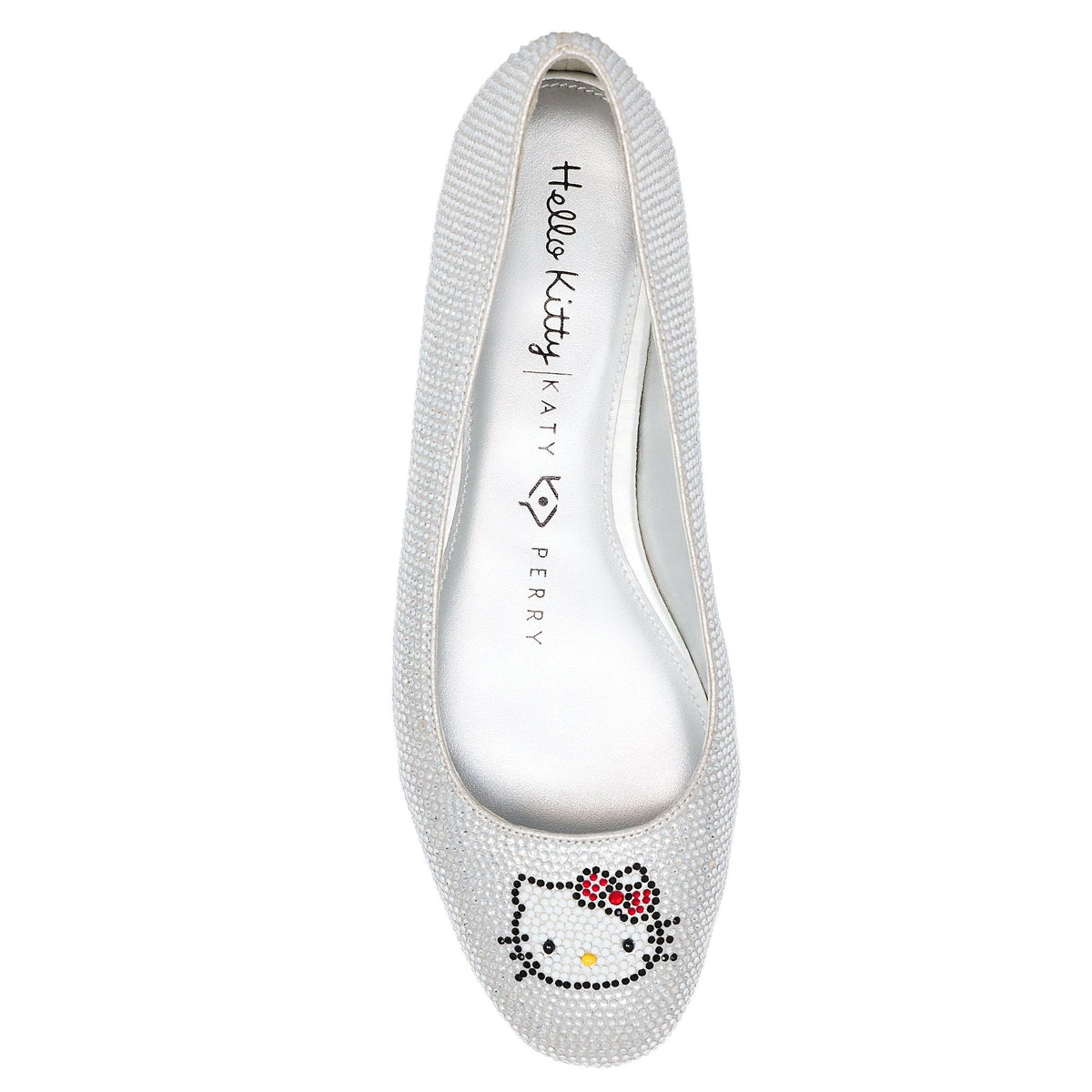 Hello Kitty x Katy Perry Crystal Ballet Flat (Silver) Shoes Katy Perry Collections   