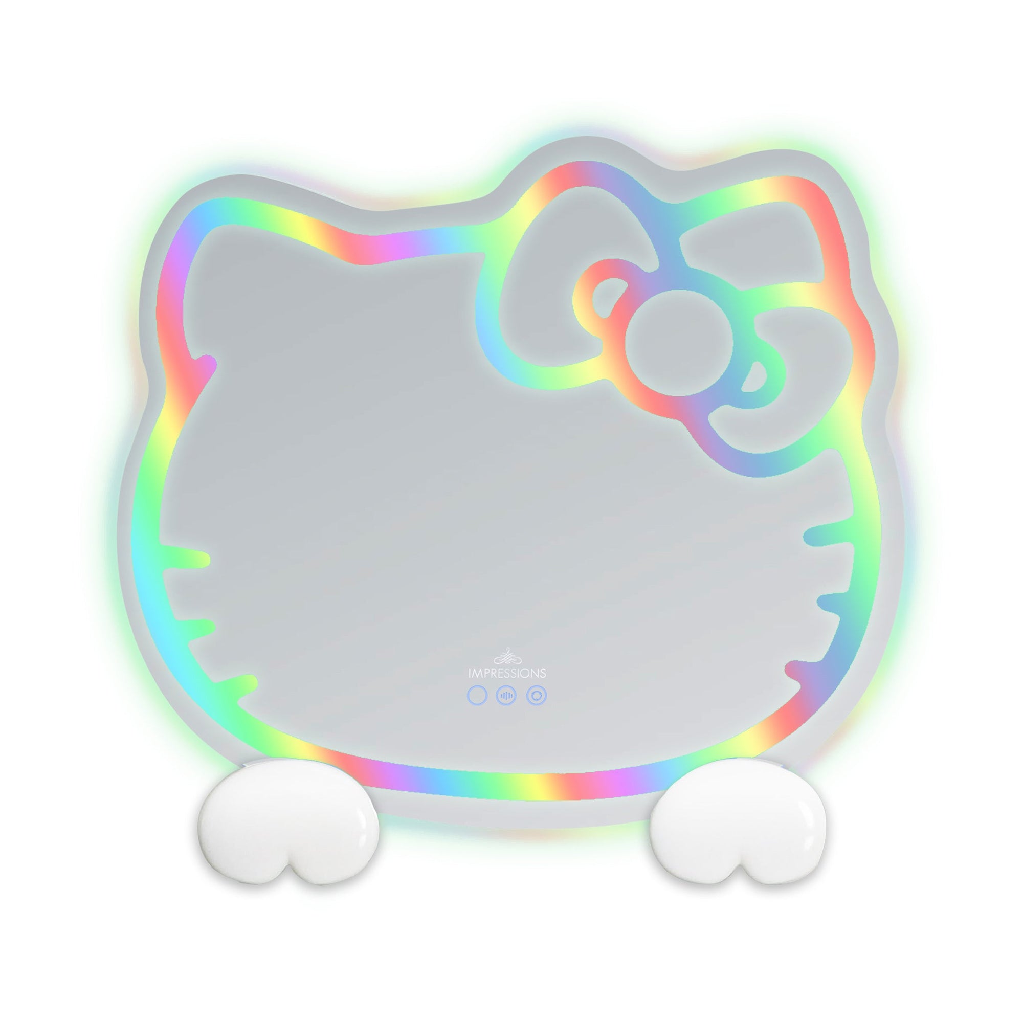 Hello Kitty x Impressions Vanity RGB Wall Mirror 2.0 W/ Bluetooth Speakers and Specialty Base Home Goods Impressions Vanity Co.   