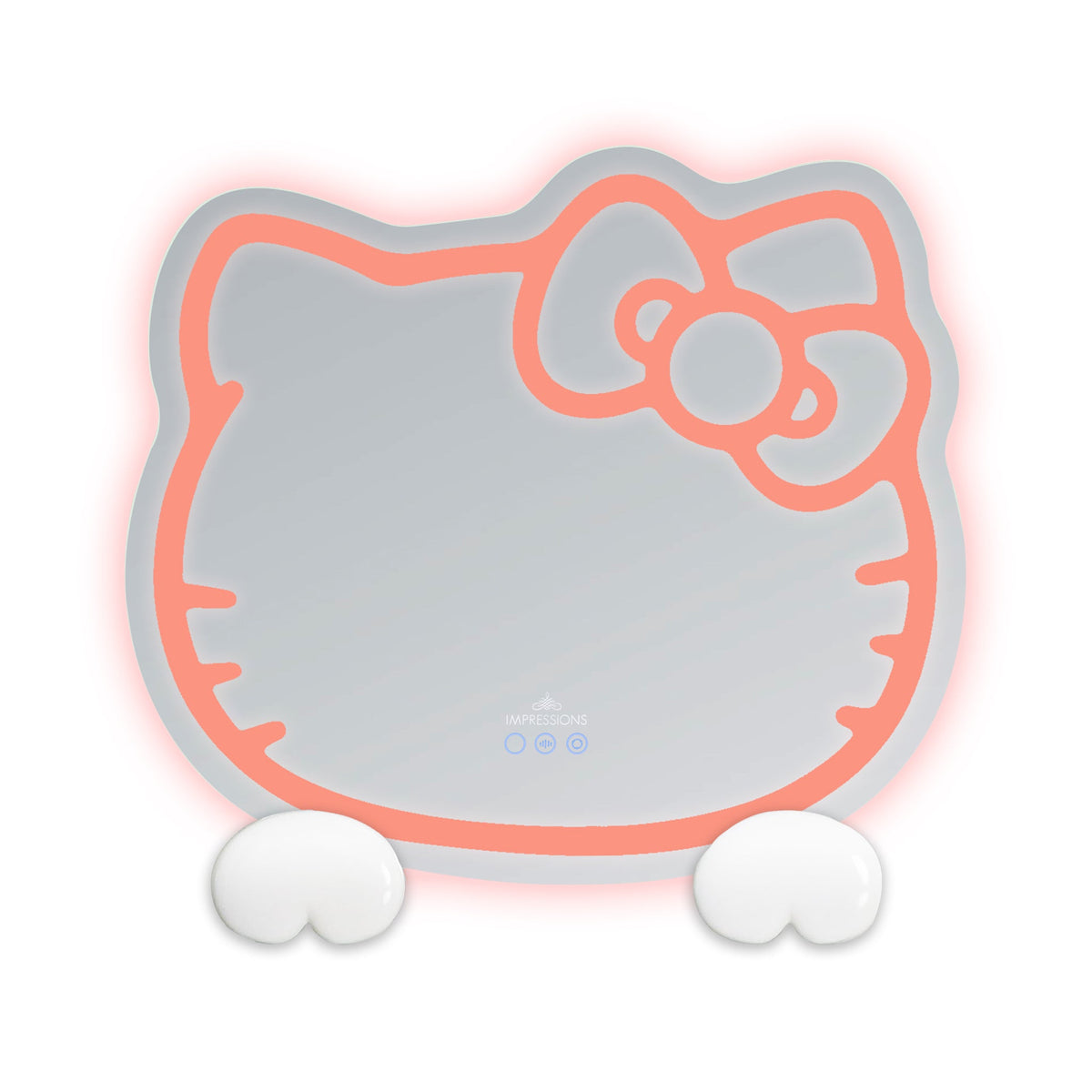 Hello Kitty x Impressions Vanity RGB Wall Mirror 2.0 W/ Bluetooth Speakers and Specialty Base Home Goods Impressions Vanity Co.   