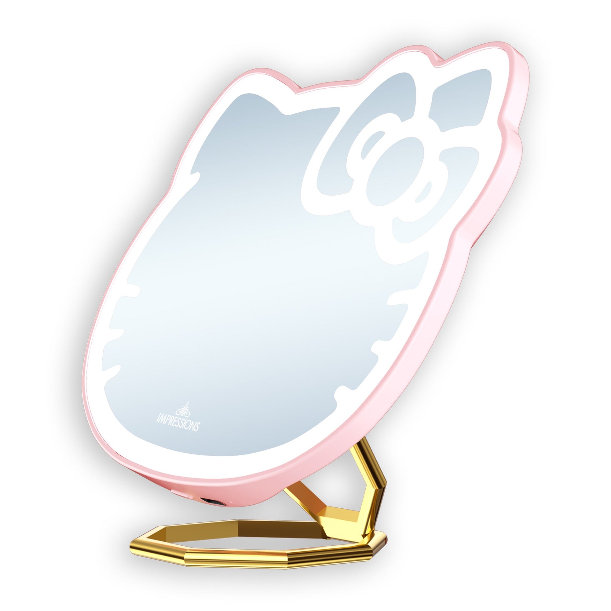 Hello Kitty x Impressions Vanity Pocket Mirror with Ring Stand Beauty Impressions Vanity Co. Pink  