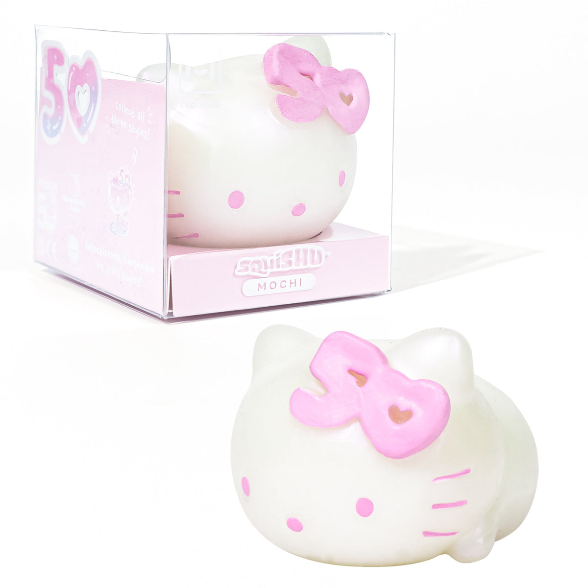 Hello Kitty 50th Anniversary Squish Toy Toys&amp;Games Hamee.com - Hamee US Iridescent Glitter  