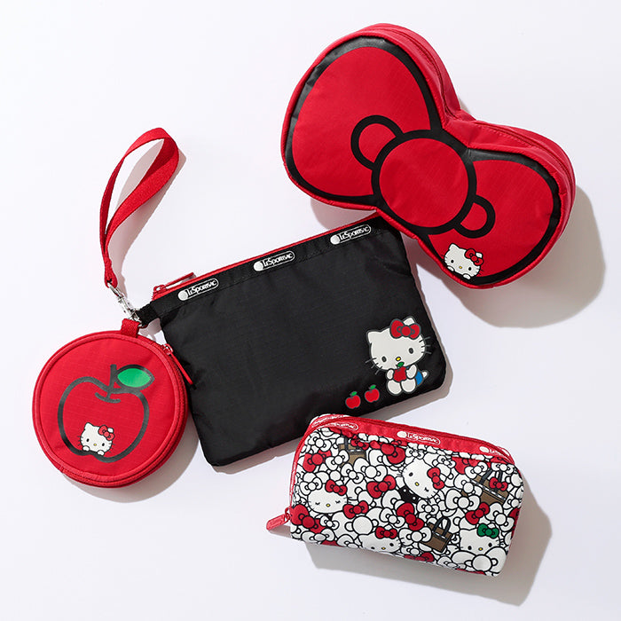 Hello Kitty x LeSportsac Ribbon Cosmetic Clutch (Style Essential) Bags LeSportsac   