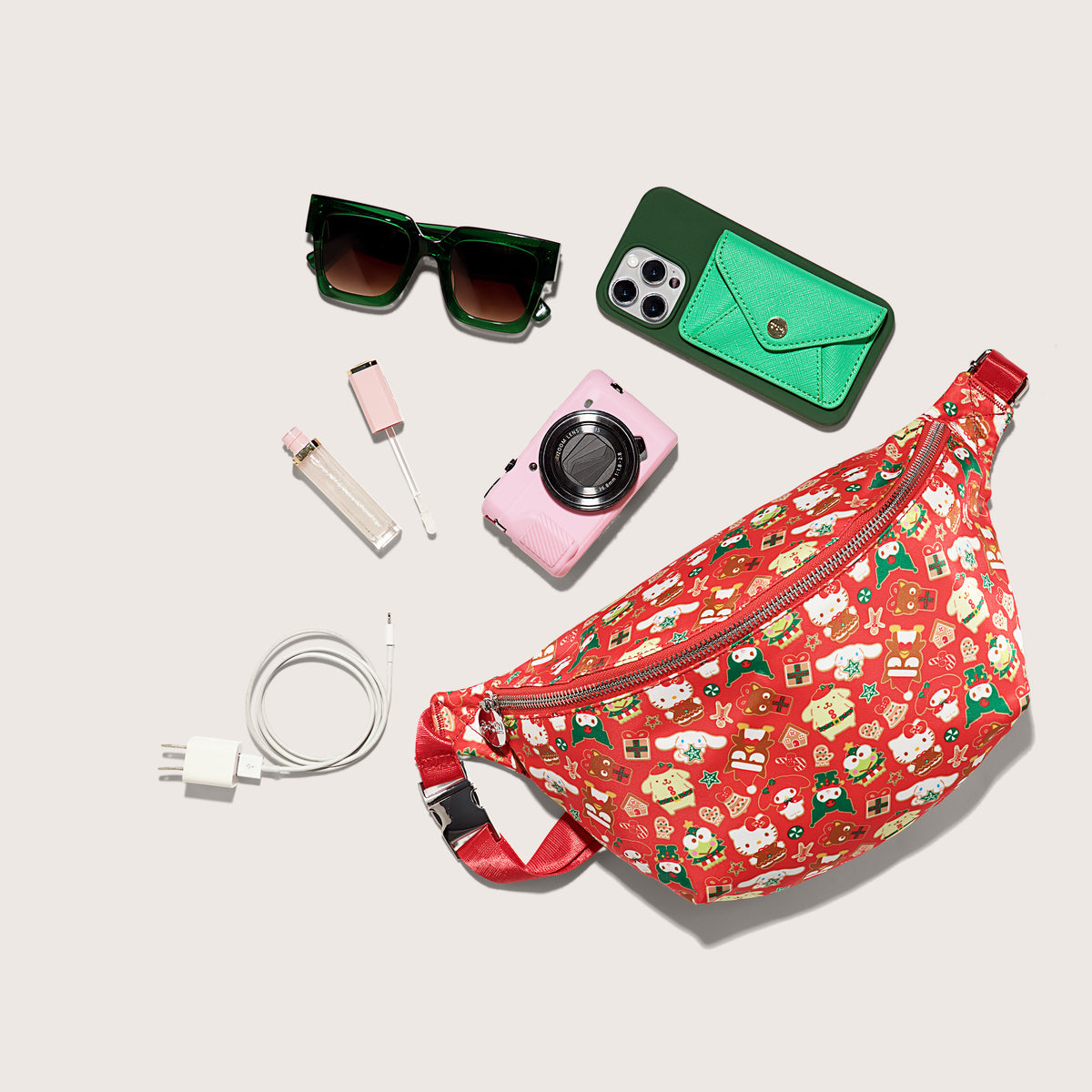 Hello Kitty and Friends x Stoney Clover Lane Holiday Jumbo Fanny Pack