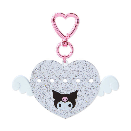 Kuromi Customizable Heart Keychain (My Pachirun Series) Accessory Japan Original