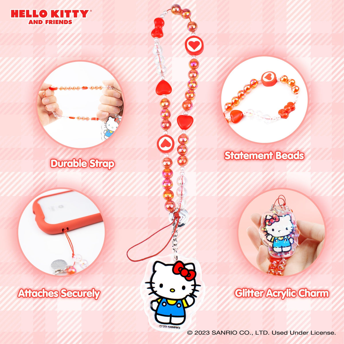 Hello Kitty & Friends 12-Piece Charm Bracelet