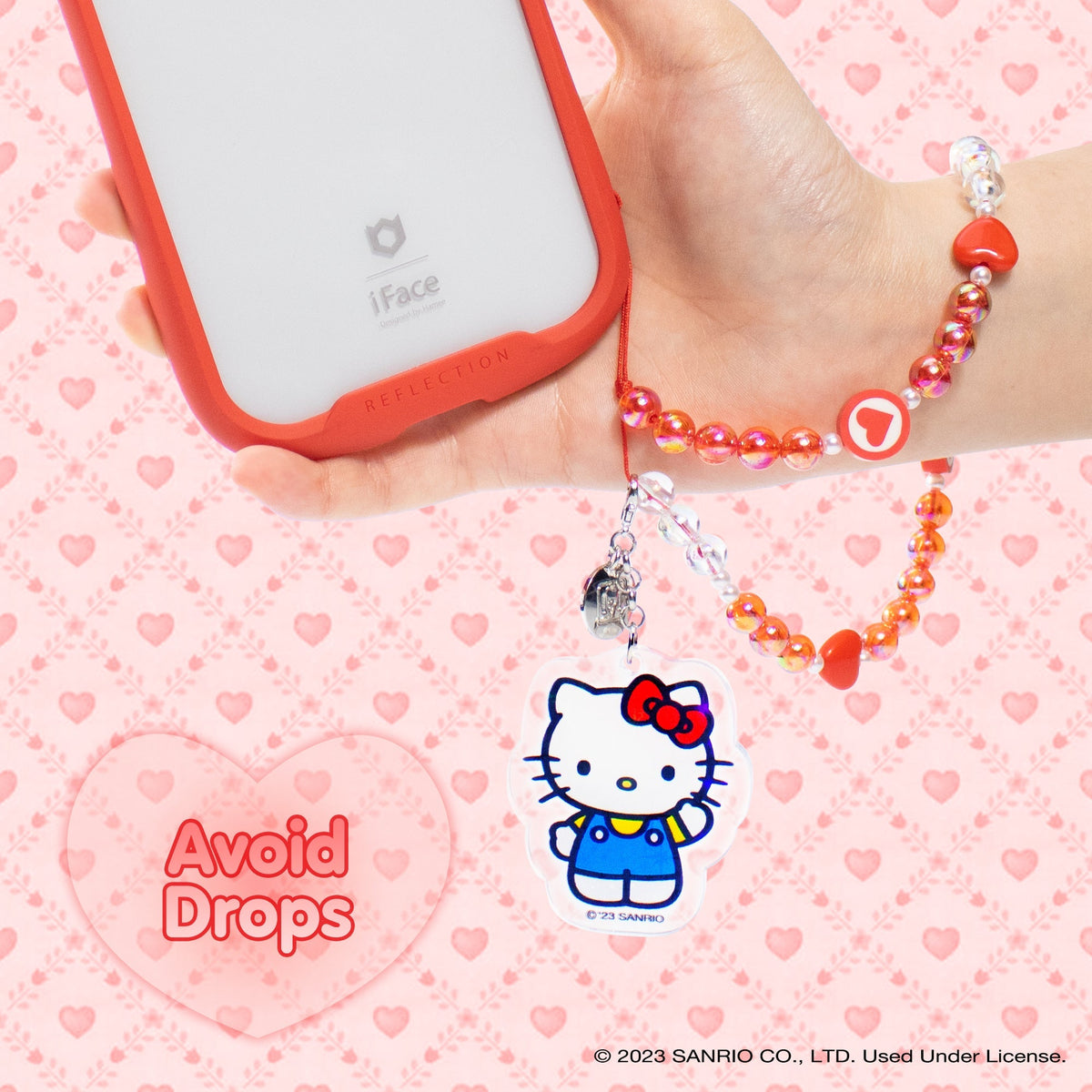 Sanrio Cinnamoroll Beaded Charm Mobile Phone Wrist Strap