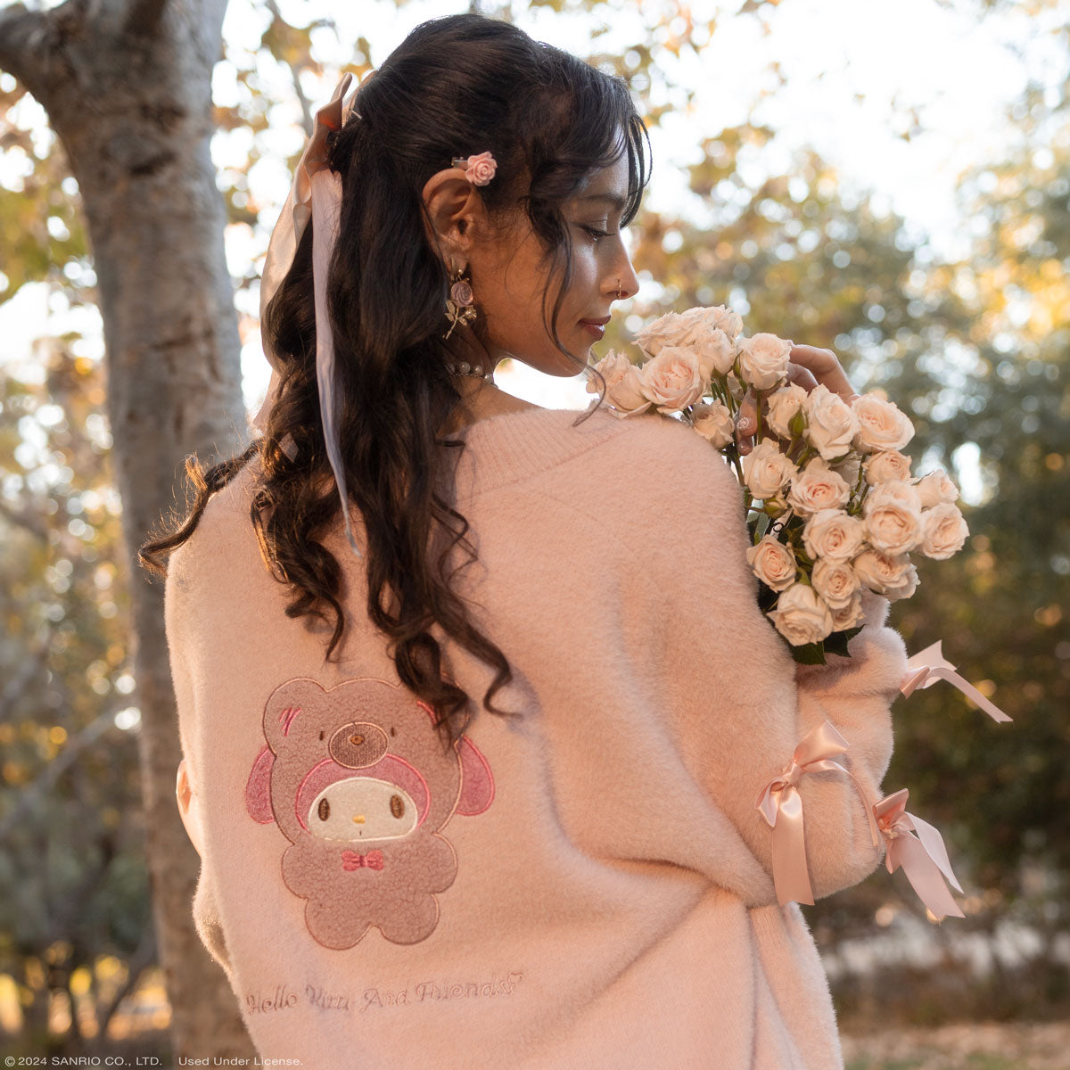 My Melody Cozy Kuma JapanLA Cardigan Apparel JAPANLA   