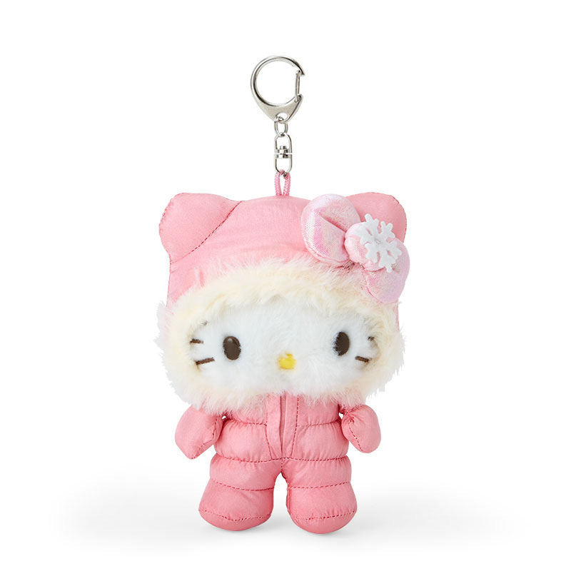 Hello Kitty Plush Mascot Keychain (Winter Snowsuit Series) Accessory Japan Original   