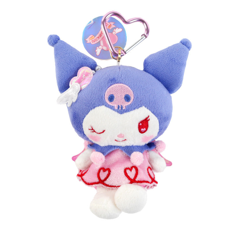 Kuromi Bright Plush Mascot Keychain (Bright and Dark Angel Series) Accessory Global Original