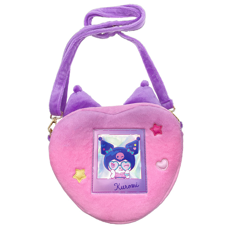 Kuromi Plush Crossbody Bag (Kuromi Loves U) Bags Global Original