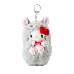 Hello Kitty Plush Keychain Mascot (Fauna Friends Series) Accessory Japan Original   