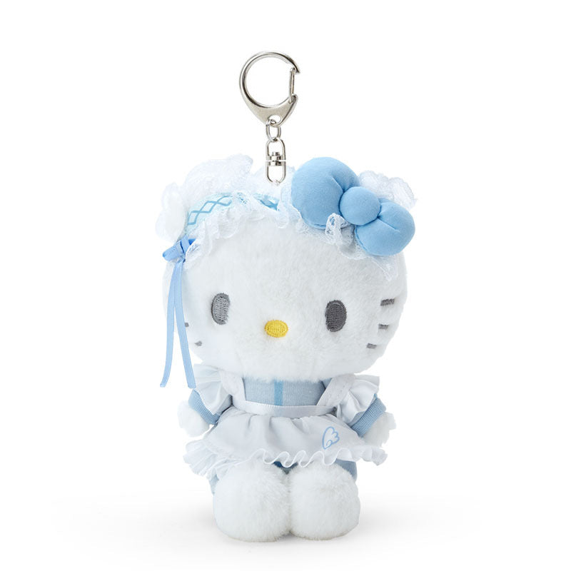 Hello Kitty Plush Mascot Keychain (Sky Blue Series) Accessory Japan Original   