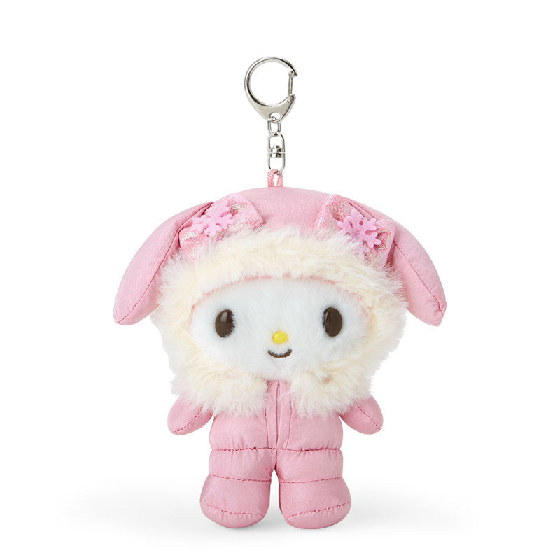 My Melody Plush Mascot Keychain (Winter Snowsuit Series) Accessory Japan Original   