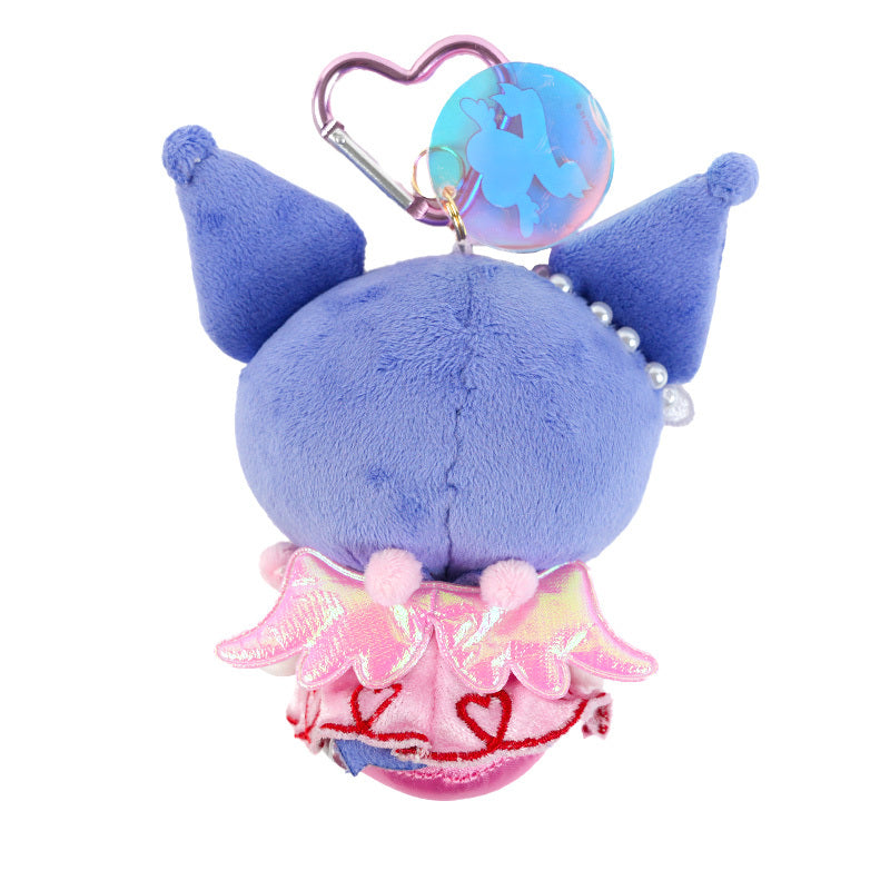 Kuromi Bright Plush Mascot Keychain (Bright and Dark Angel Series) Accessory Global Original