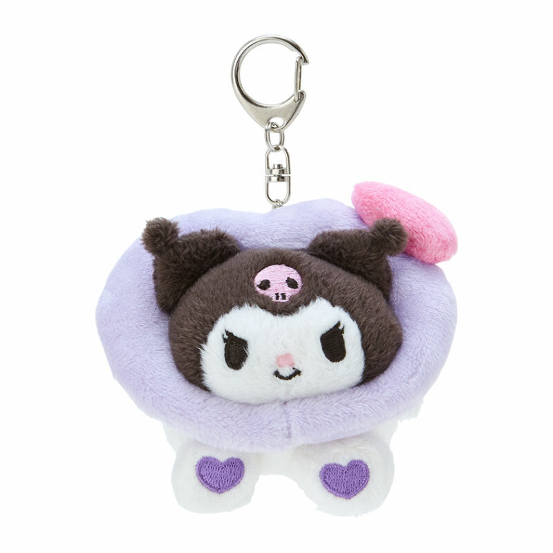 Kuromi Plush Mascot Keychain (Big Heart Series) Accessory Japan Original   