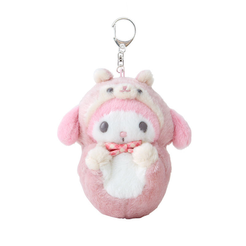 My Melody Plush Keychain Mascot (Fauna Friends Series) Accessory Japan Original   