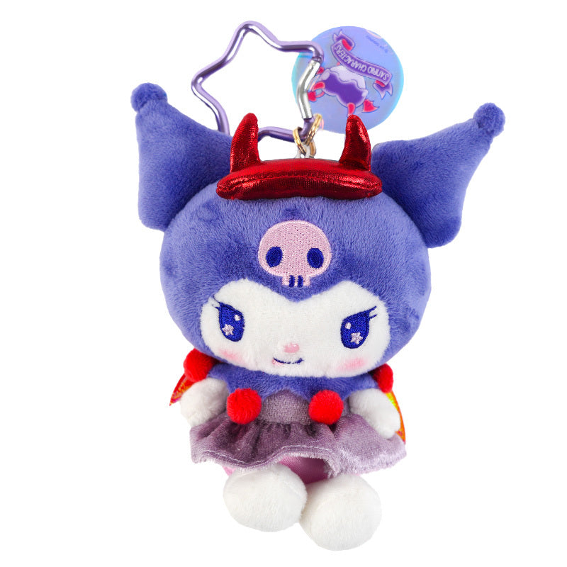 Kuromi Dark Plush Mascot Keychain (Bright and Dark Angel Series) Accessory Global Original