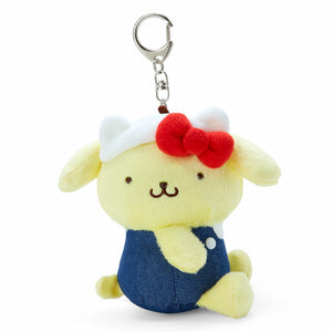 Pompompurin Mascot Keychain Plush (Hello, Everyone! Series) Accessory Japan Original   