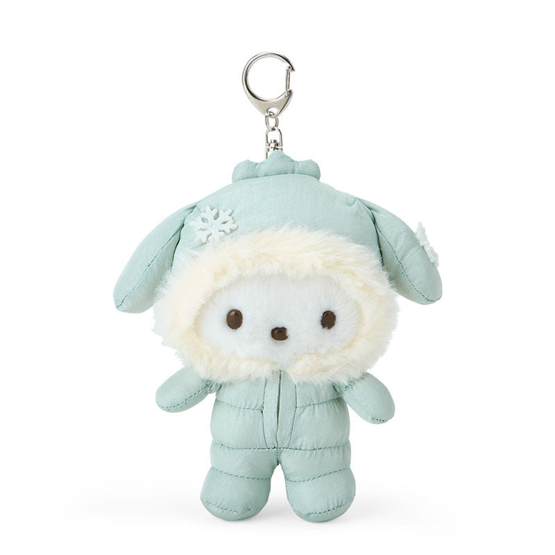 Pochacco Plush Mascot Keychain (Winter Snowsuit Series) Accessory Japan Original   