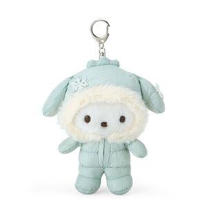 Pochacco Plush Mascot Keychain (Winter Snowsuit Series) Accessory Japan Original   