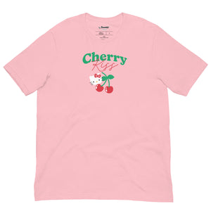 Hello Kitty Cherry Kiss Tee Apparel Printful Pink S 