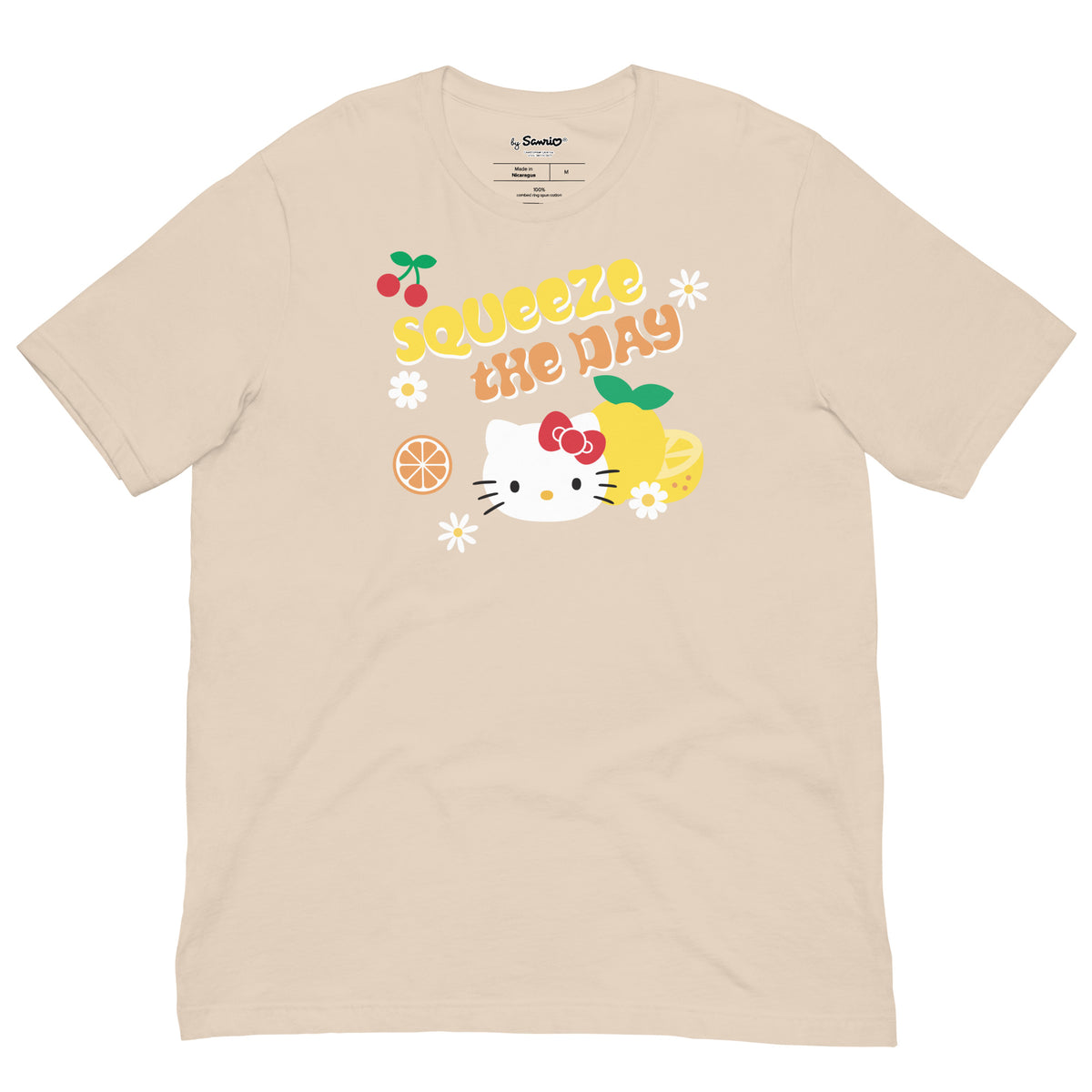 Hello Kitty Squeeze The Day Tee Apparel Printful Soft Cream XS 