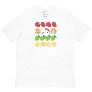 Hello Kitty Fruit Slices Tee Apparel Printful White XS 